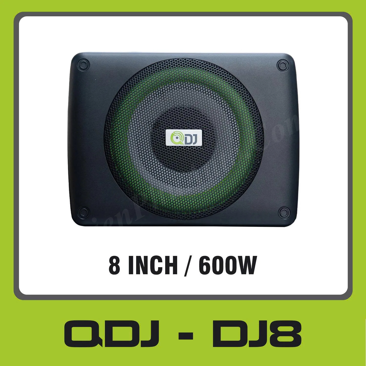 QDJ – DJ8 - Loa sub ô tô lắp  gầm ghế , 90/600w, 20-150hz, 8 inch cắm zin