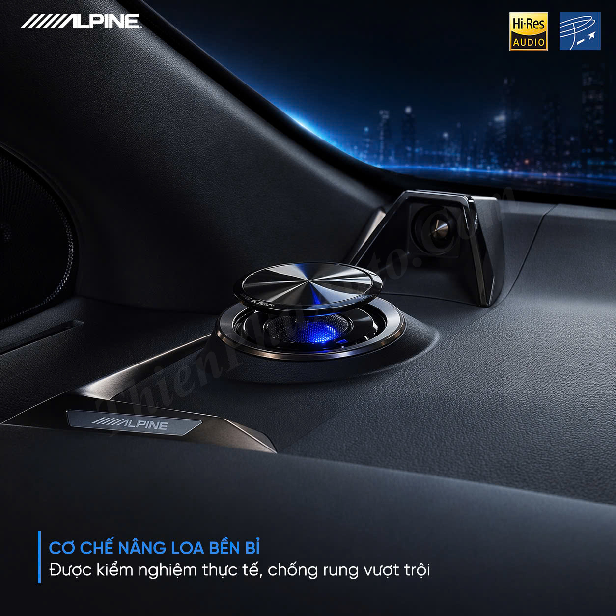 Loa Alpine Lift-up -  Loa cánh 3 way nâng hạ tự động, lắp zin cho Toyota Alphard - Wellfire 