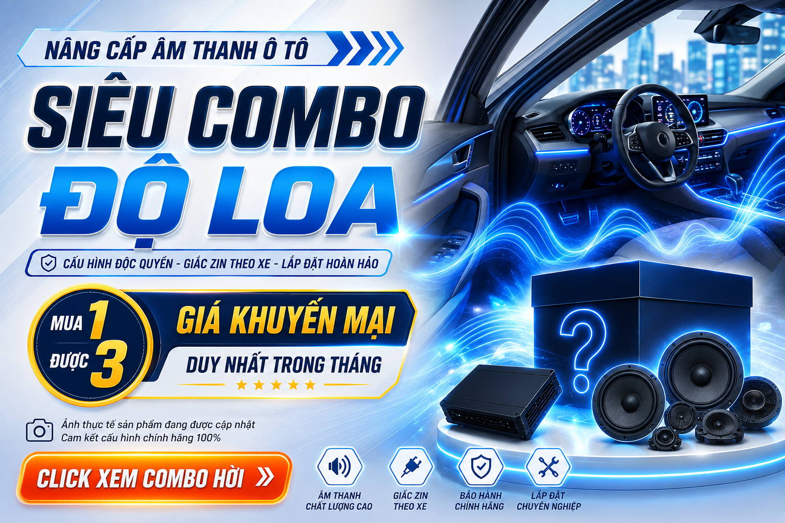 Combo Loa sub liền DSP Feelart Sub One 8 Limited, tặng loa Mid treb, giắc zin DSP