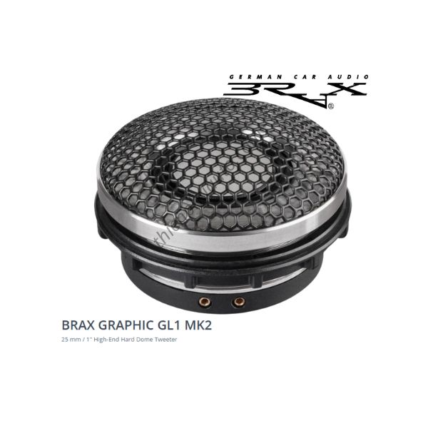 High-End Car Audio 25 mm Hard Dome Tweeter BRAX GRAPHIC GL1 MK2
