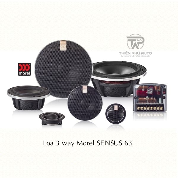 Loa 3 way Morel SENSUS 63 | 120W RMS / 300W Peak