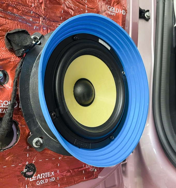 Dưỡng đế loa bass ô tô lắp loa 6,5 inch - 4 chân bắt zin Kia, Hyundai, Mitstubishi ....
